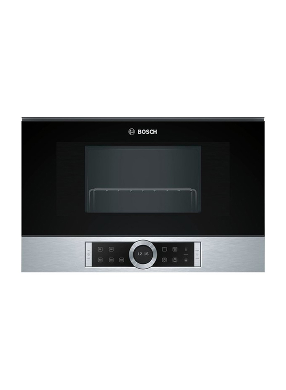 

Bosch 21L Built-In Electric Microwave, 900W, BEL634GS1M, Black/Silver
