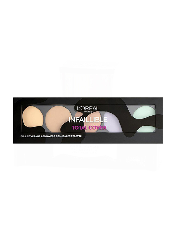 L'Oreal Paris Infallible Total Cover Concealer Palette,  10gm,  Multicolour