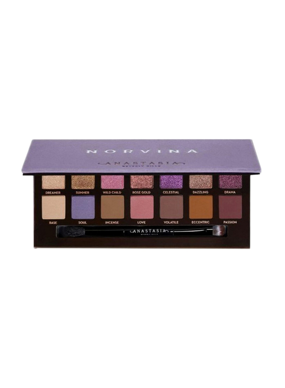 

Anastasia Beverly Hills 14-Shades Norvina Eye Shadow Palette, Multicolor