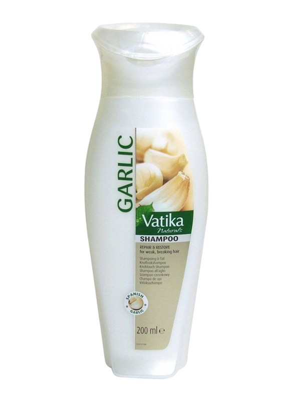 

Dabur Vatika Naturals Garlic Shampoo for Damaged Hair, 200ml