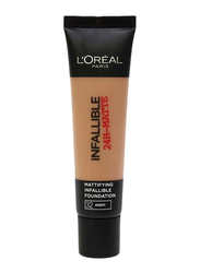 L'Oreal Paris Infaillible 24H Matte Foundation, 35ml, 32 Amber, Beige