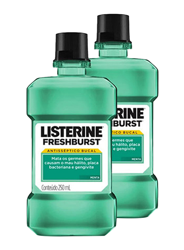 

Listerine Freshburst Antiseptic Bucal Mouthwash, 250ml, 2 Pieces