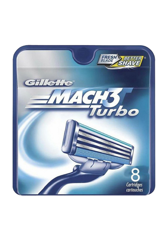 

Gillette Mach3 Turbo Shavings Blade Refills Set for Men, 8 Pieces