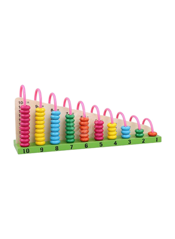 

Generic Classic Rainbow Bead Montessori Wooden Abacus Toy, Ages 3+