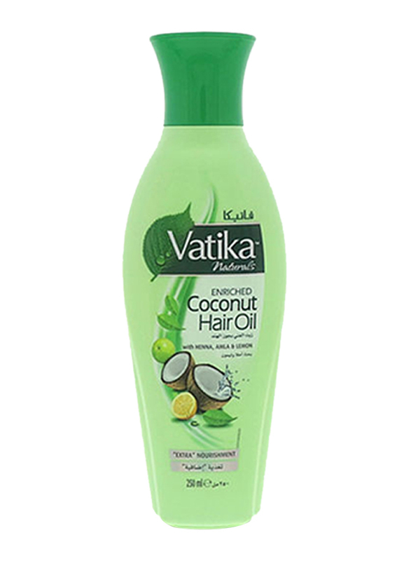 

Dabur Vatika Naturals Enriched Coconut Hair Oil for All Hair Types, 250ml