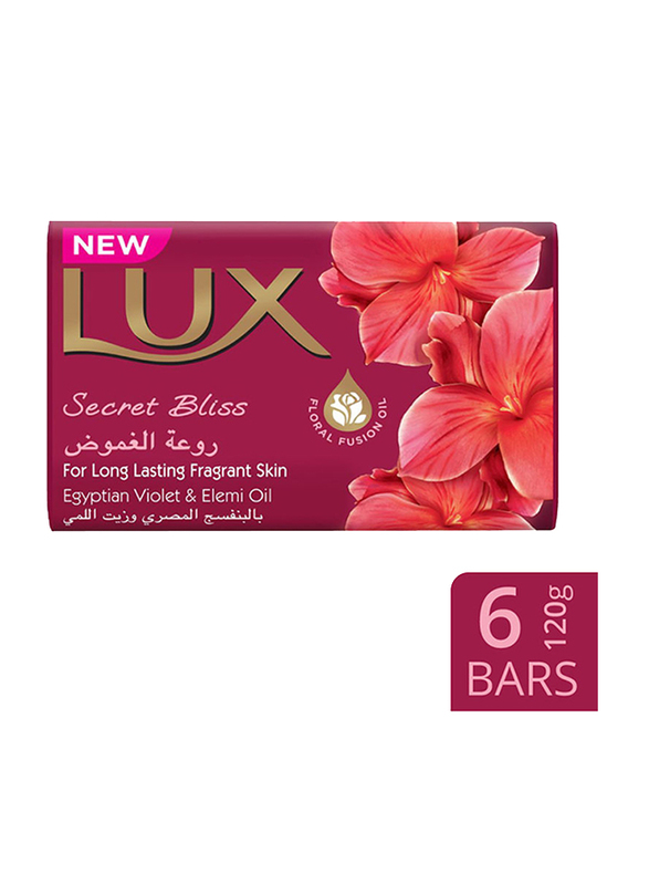 

Lux Secret Bliss Soap, 120gm, 6-Pieces
