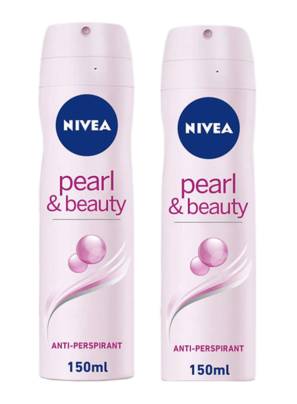

Nivea Pearl & Beauty Deodorant Spray, 150ml, 2 Pieces