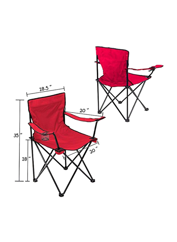 Folding Camping Chair, Red