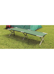 BJM Foldable Outdoor Bed, Green/Silver