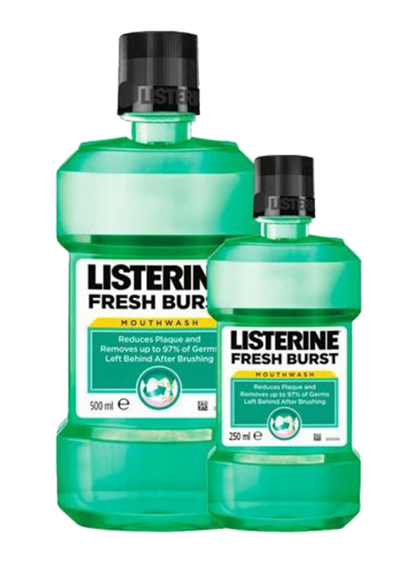 

Listerine Freshburst Mouthwash, 250ml + 500ml, 2 Pieces