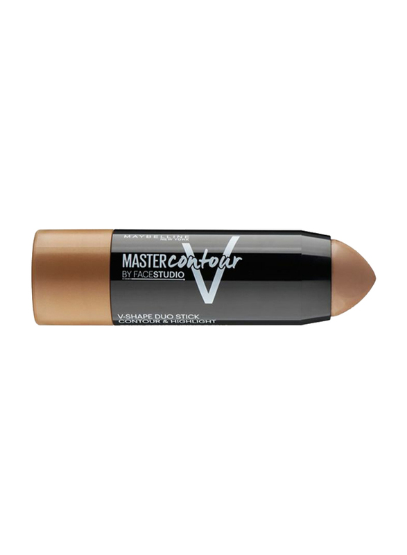 Maybelline New York Master V Contour Duo Stick Highlighter, 7gm, 1 Light, Brown
