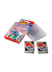 Beauenty 108-Pieces Uno H2O Pvc Waterproof Clear Table Cards Game