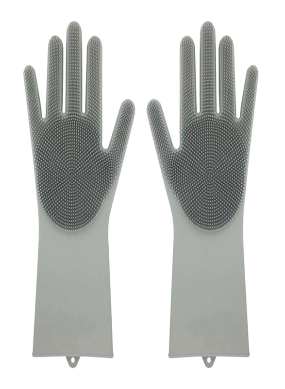 

Generic Silicone Waterproof Gloves, 1 Pair, Grey