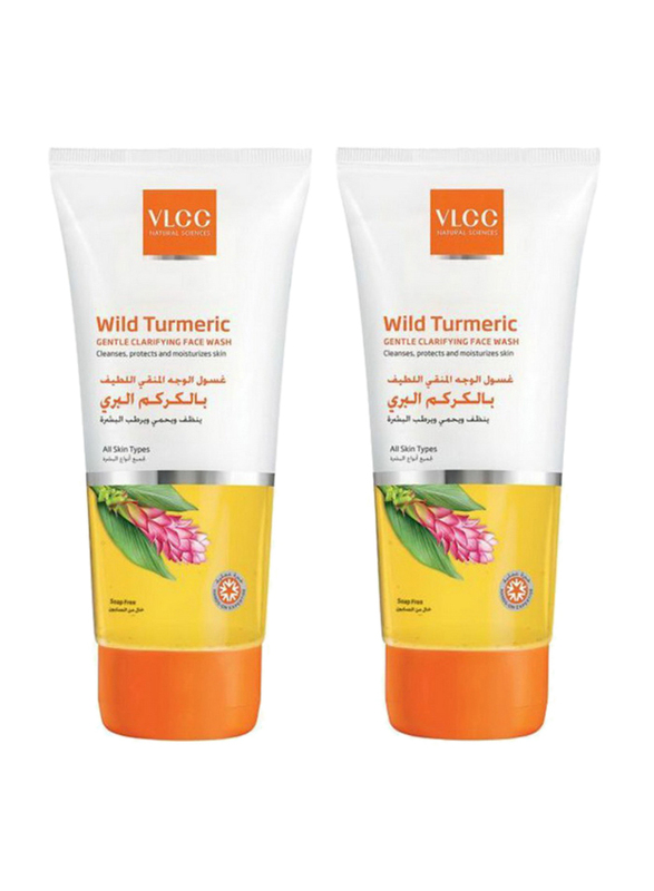 

VLCC Wild Turmeric Gentle Clarifying Face Wash, 150ml, 2-Pieces
