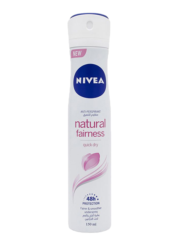 

Nivea Natural Fairness Deodorant Spray for Women, 150ml