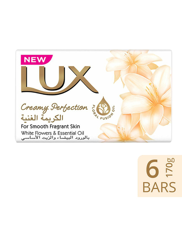 

Lux Creamy Perfection Soap Bar, 170gm, 6 Pieces