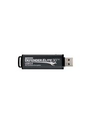 Kanguru 32GB Defender Elite30 USB 3.0 Flash Drive, Black