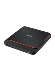 LaCie 1TB SSD Portable External Hard Drive, with USB-C to USB-C Cable, STHK1000800, Black