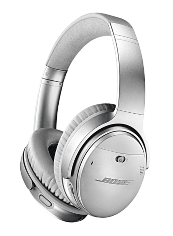 Bose QuietComfort 35 II Wireless/Bluetooth Over-Ear Noise Cancelling Headphones with Mic & Voice Control, Silver