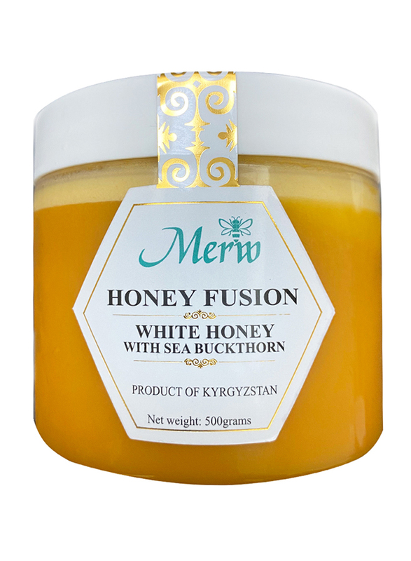 Merw Honey Fusion White Honey with Sea Buckthorn, 500g