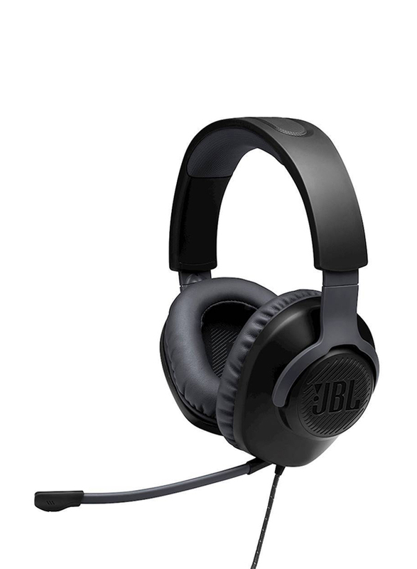JBL Quantum 100 Surround Wired Over-Ear Gaming Headset for PC/PS4/Xbox One/Nintendo Switch/Mobile Devices, Black