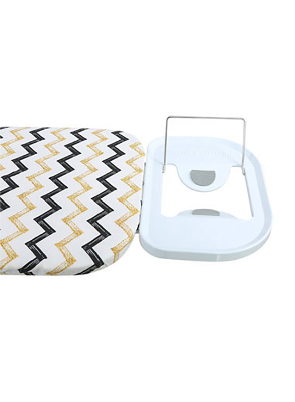 RoyalFord Mesh Ironing Board with Attached Cloth Rack, RF1968IB, Black/Yellow