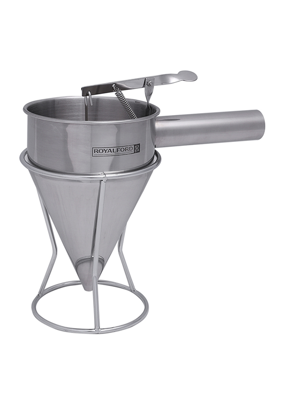 

Royalford 1.3L Stainless Steel Pan Cake Dispenser, RF9770, Silver
