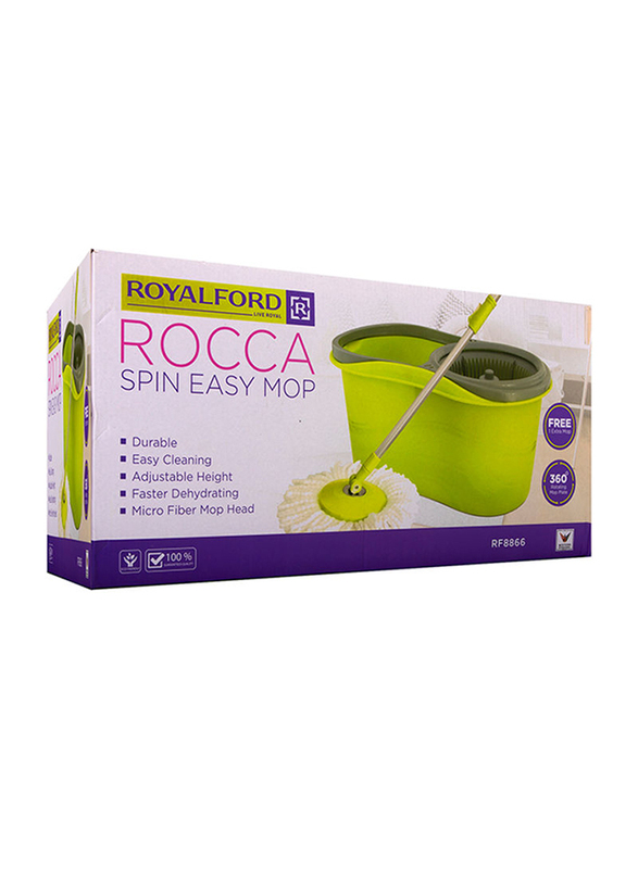 

RoyalFord Rocca Spin Easy Mop with Bucket Set, 2 Pieces