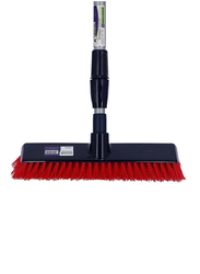 RoyalFord One Click Telescopic Broom with Head, Grey/Black/Red