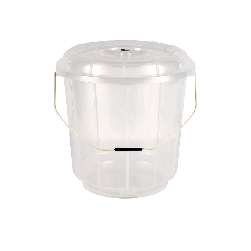 

Royalford Transparent Plastic Bucket With Lid, RF11723, Clear, 5L