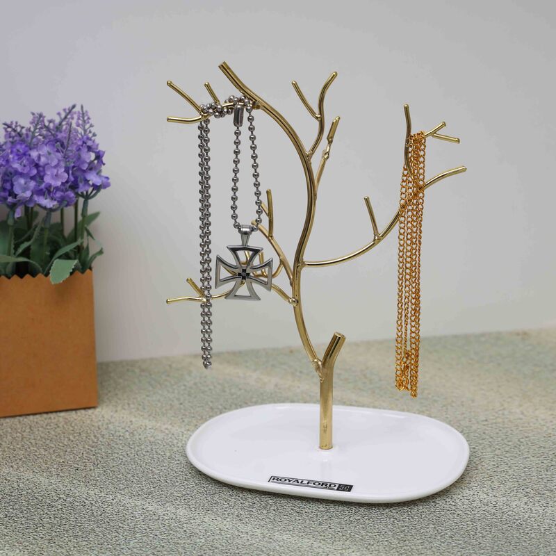 Royalford Portable Jewellery Stand, RF9262, Gold