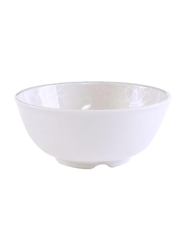 RoyalFord 3.5-inch Melamine Ware Round Serving Bowl, RF5089, White Pearl