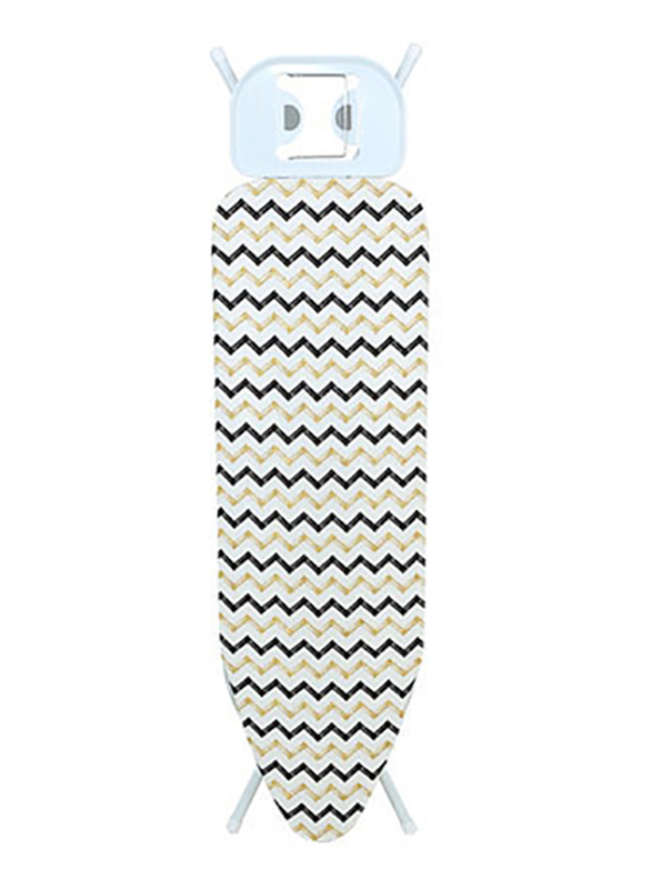 RoyalFord Mesh Ironing Board with Attached Cloth Rack, RF1968IB, Black/Yellow