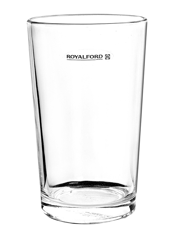 Royalford 360ml 6-Piece Glass Tumblers Set, RF6777, Clear