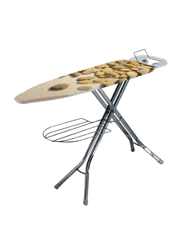 RoyalFord Mesh Ironing Board with Socket, RF1967IB, Brown