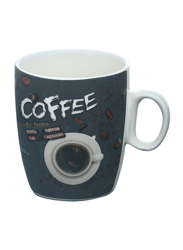 Delcasa 8oz New Bone China Bullet Coffee Mug, DC1438, Green/White