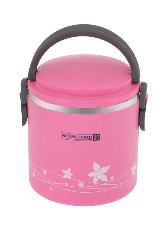 RoyalFord Stainless Steel Lunch Box, 1.8L, Pink
