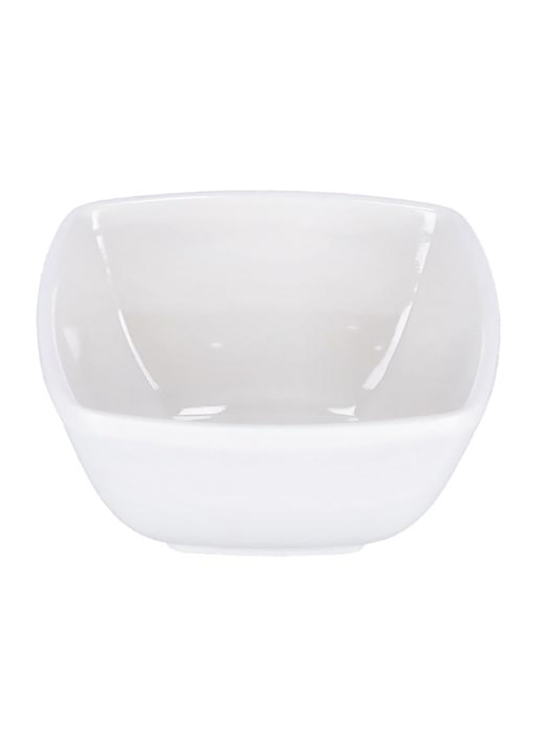 

Royalford 4-inch Porcelain Square Salad Bowl, RF9861, White