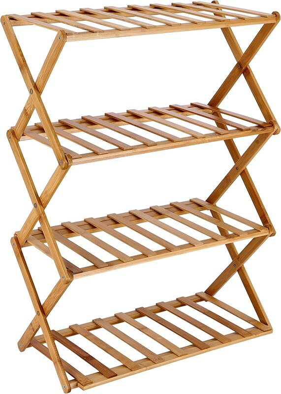 

Royalford 4 Layer Bamboo Shoe Rack, Brown