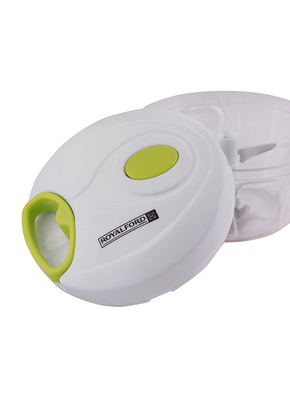 Royalford Mini Vegetable Chopper, RF7719, White/Green