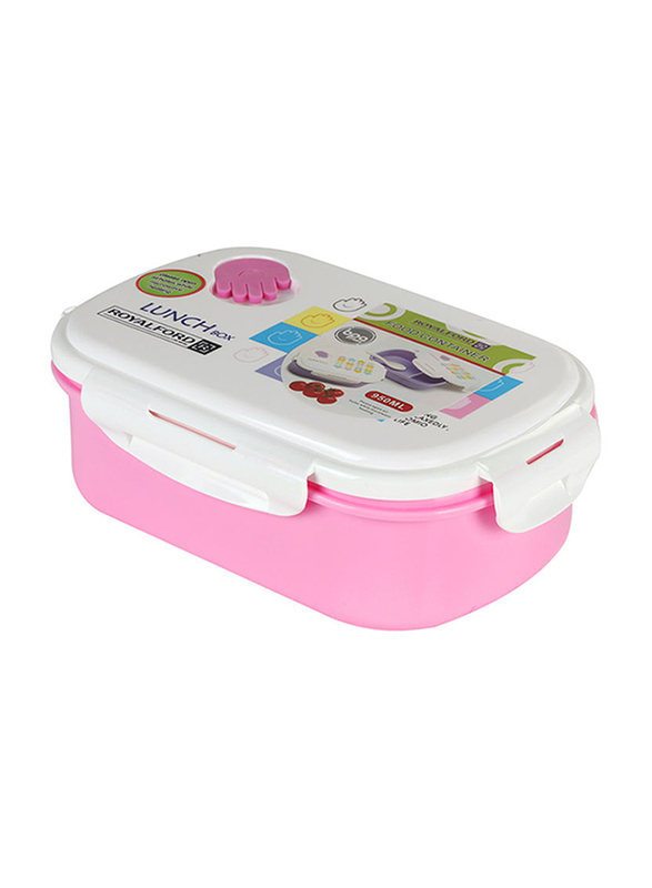 

RoyalFord Plastic Lunch Box, 950ml, Pink/White