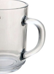 RoyalFord 210ml Glass Mug with Handle, RF9971, 3 Pieces, RF9971, Clear