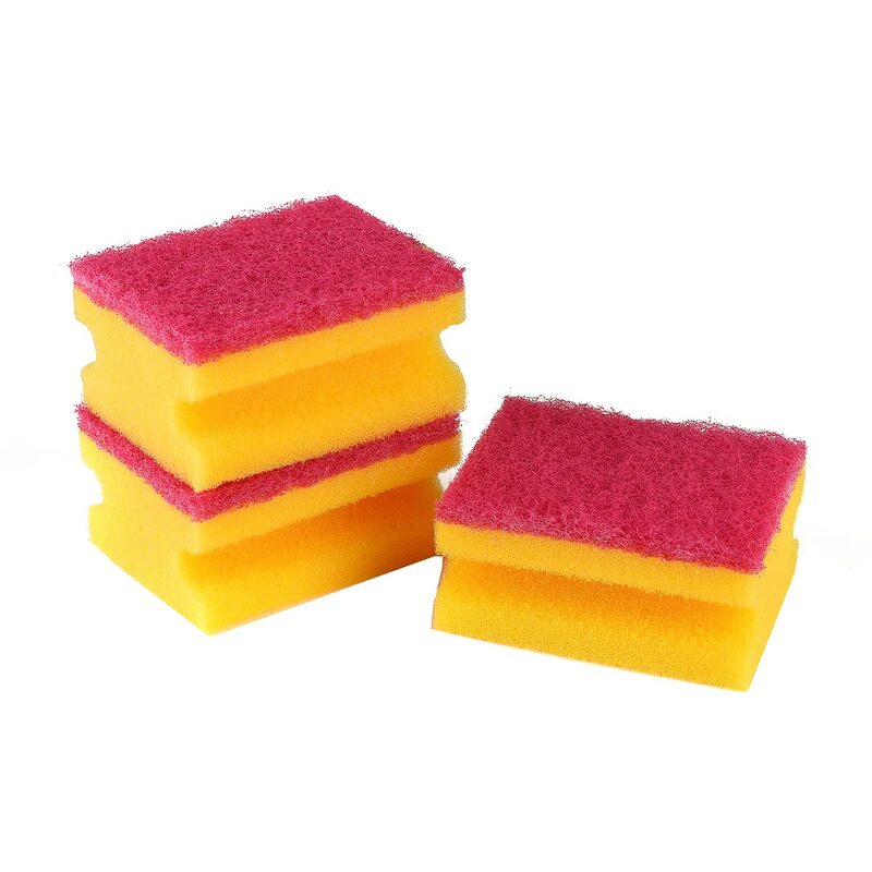 

Royalford RoyalBright Heavy Duty Cleaning Sponges, RF11086, Pink/Yellow, 9 x