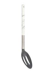 RoyalFord 8cm Marble Designed Nylon Slotted Spoon, RF9541, White/Silver/Black