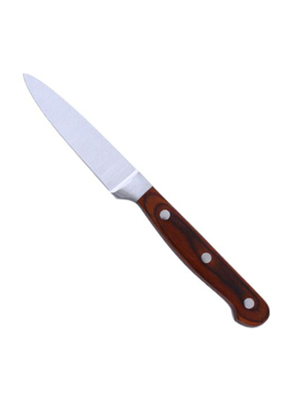 RoyalFord 3.5-inch Stainless Steel Paring Knife, RF4113, Silver/Brown