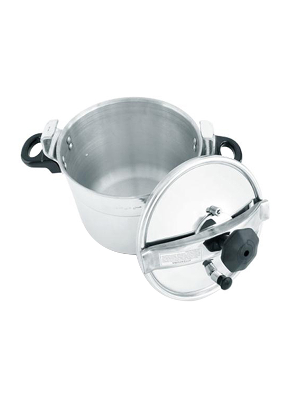 RoyalFord 15 Ltr Aluminium Pressure Cooker, RF356PC15, Silver