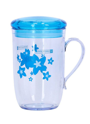 RoyalFord 260ml Prima Water Cup, RF9957BL, Clear/Blue