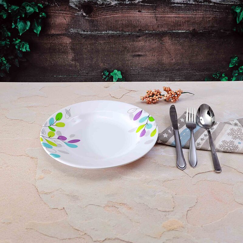 Royalford 10-inch Melamine Ware Deep Pasta Plate, RF7262, White