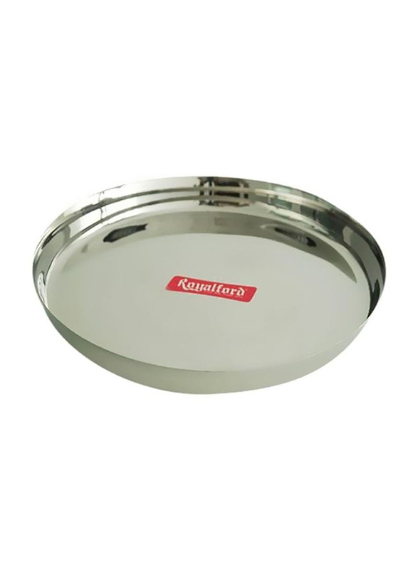 RoyalFord 13-inch Stainless Steel Thali Plate, RF5340, Silver