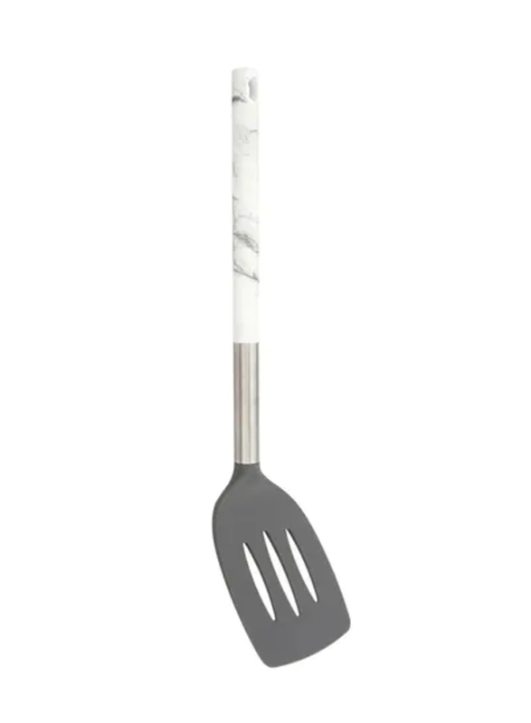 

RoyalFord 8cm Marble Designed Nylon Slotted Turner, Silver/Black